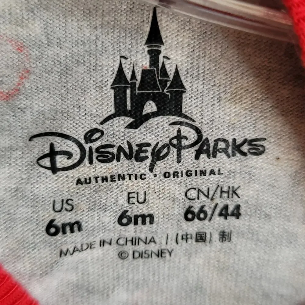 NEW - DISNEY PARKS Mickey Mouse Shirt & Short Set Walt Disney World Size 6M Red